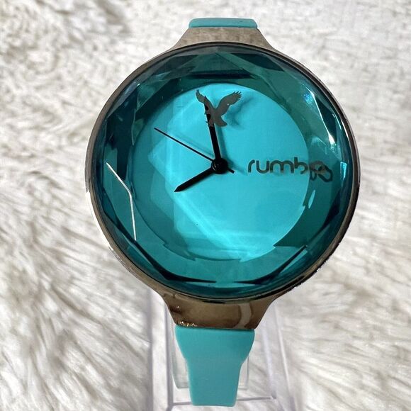 RUMBA TIME for American Eagle Outfitters Women's Watch Teal /Aqua Silicone Band - Picture 13 of 16
